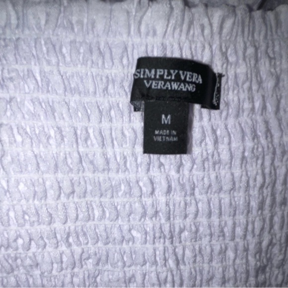 Simply Vera Vera Wang Twist-Front Tank, white, size medium. - Picture 4 of 7